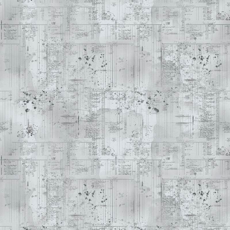 Farm Life Ledger Mist Gray Fabric