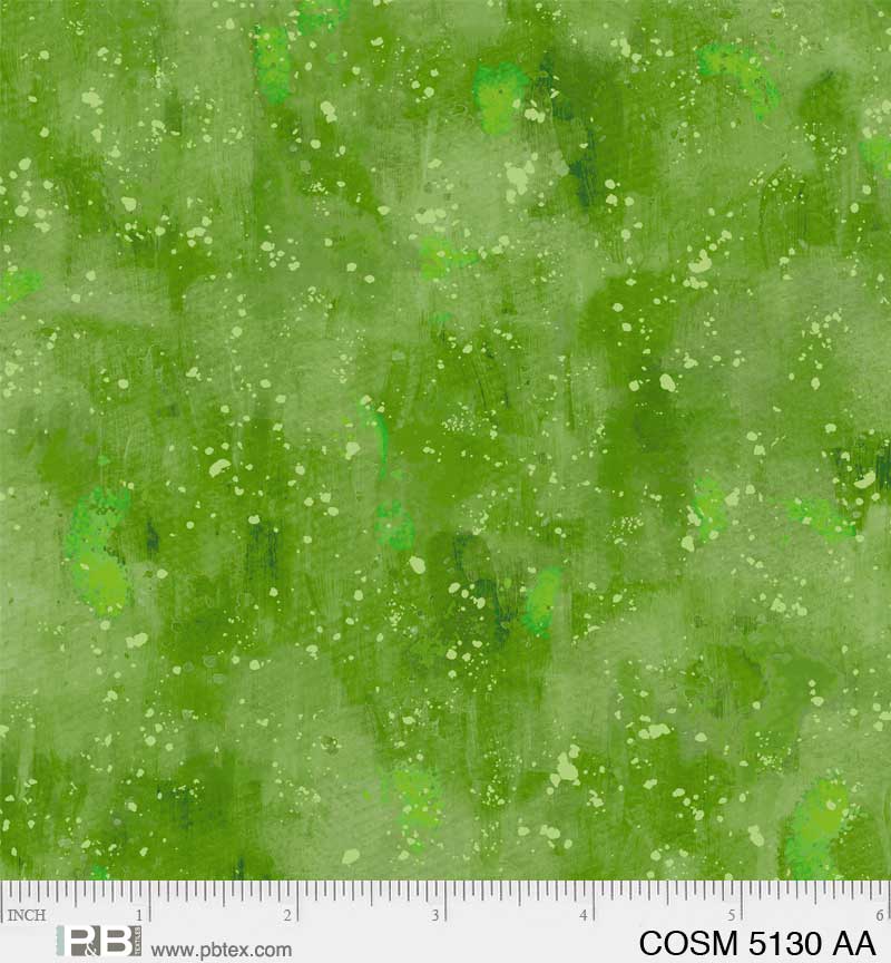 Cosmos Deep Green Yardage