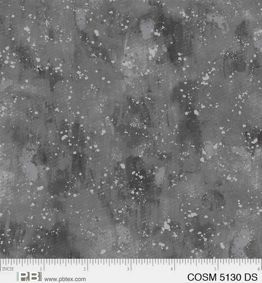 Cosmos Dark Silver Fabric