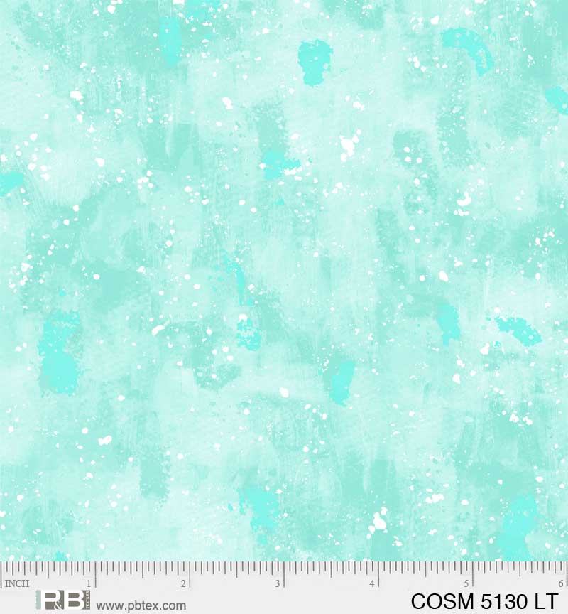 Cosmos Light Teal Yardage