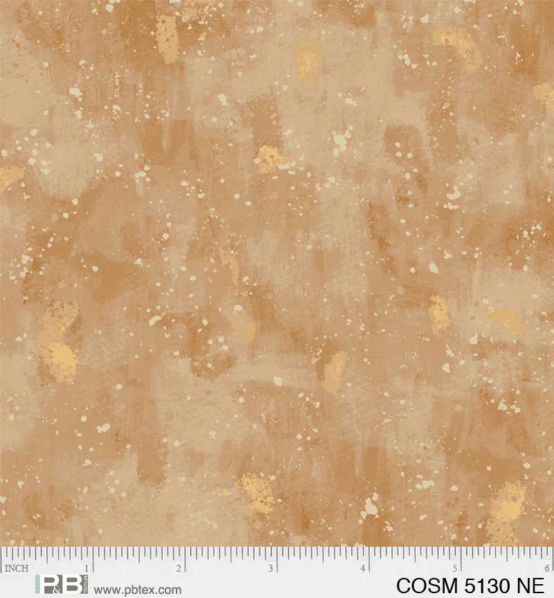 Cosmos Dark Tan Yardage