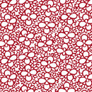 Crimson Royale - Fleu Geo - Dark Red / White - Yardage