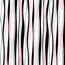 Crimson Royale - Wavy Stripe - White / Black - Yardage