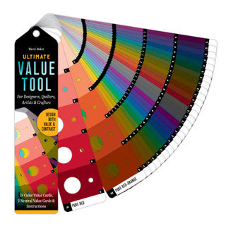 Ultimate Value Tool Design with Value & Contrast; 24 Color Value Cards, 3 Neutral Value Cards & Instructions