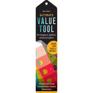 Ultimate Value Tool Design with Value & Contrast; 24 Color Value Cards, 3 Neutral Value Cards & Instructions