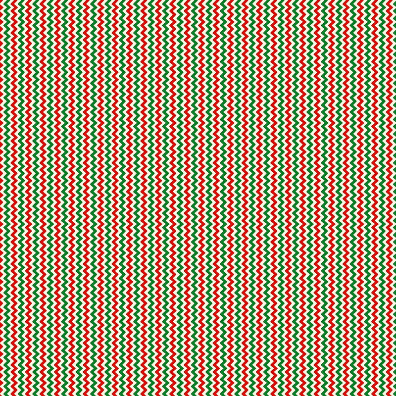 Christmas Rodeo Ric Rac Stripe Fabric