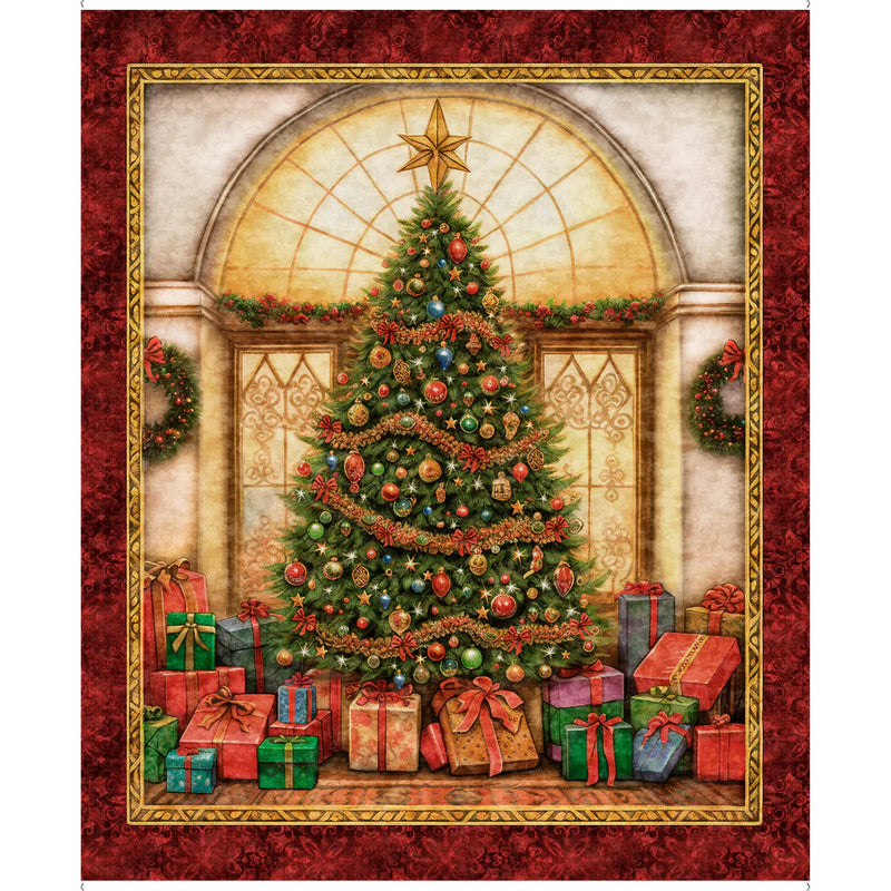 Wonderful Christmastime 36" x 44" Christmas Tree Panel