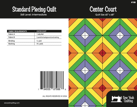 Center Court Quilt 38" x 55"