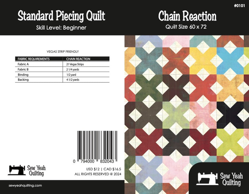 Chain Reaction Quilt 60" x 72"