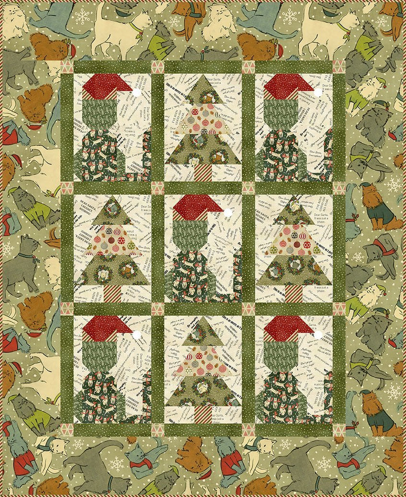 Christmas Cats Quilt Kit