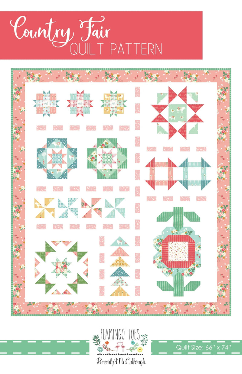 Country Fair 66" x 74" Quilt Pattern