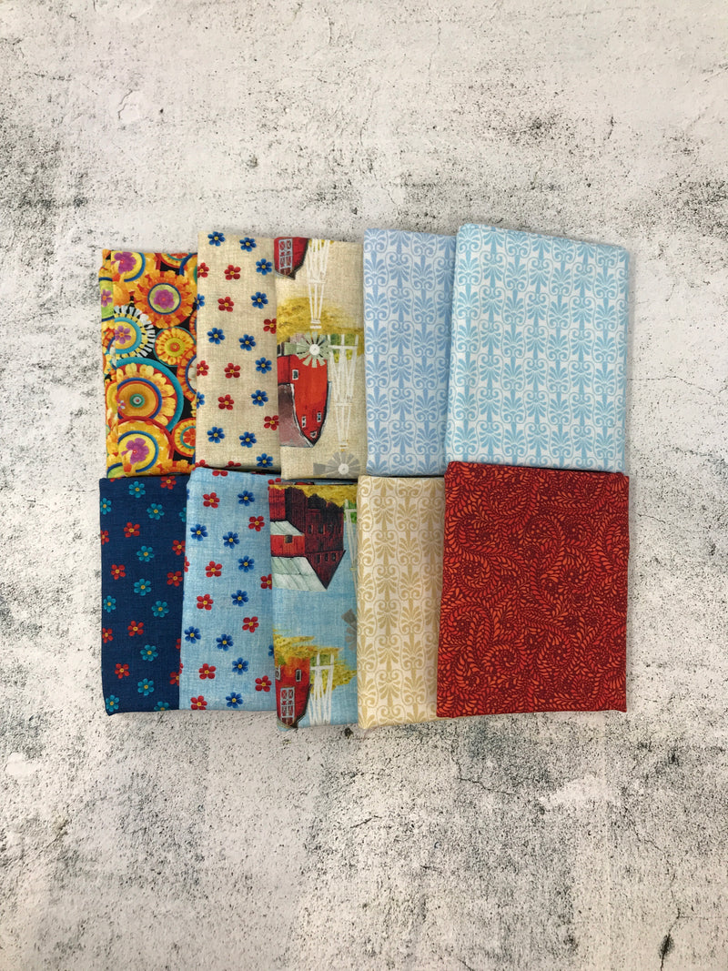 10 Fat Quarter Bundle - Black Friday Special 6087