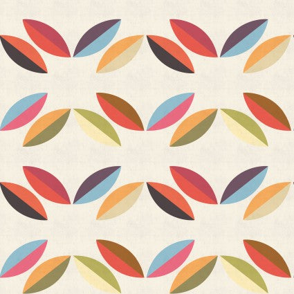 Retro Life Leaves Fabric