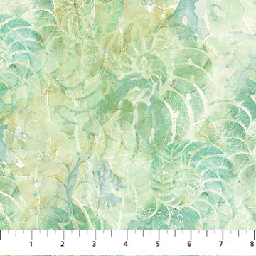 Vitamin Sea Green Multi Shell Texture Fabric