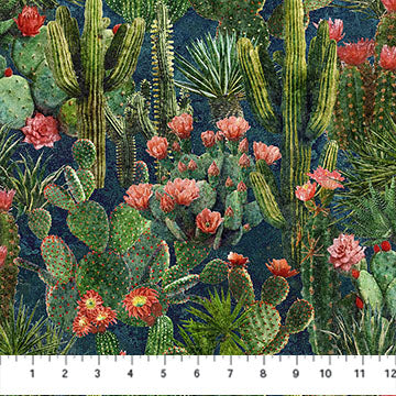 Sedona Spirit Stonehenge Packed Cactus Navy Multi Fabric