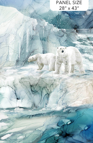 Tundra Crossing Polar Light Blue Multi 28 x 43" - Panel