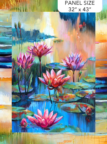 Lotus Dark Blue Multi Panel