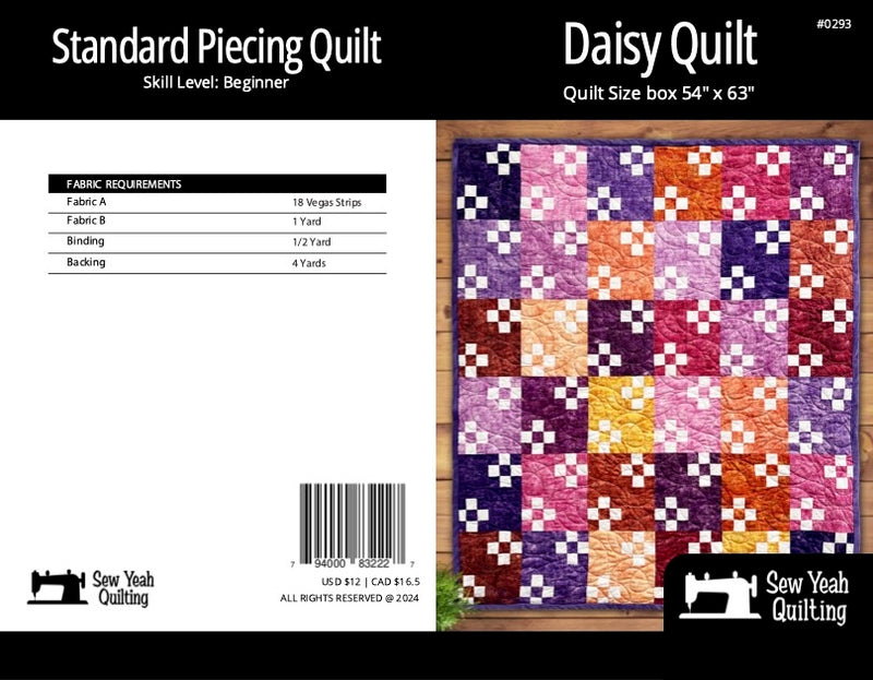 Daisy Quilt 54" x 63"