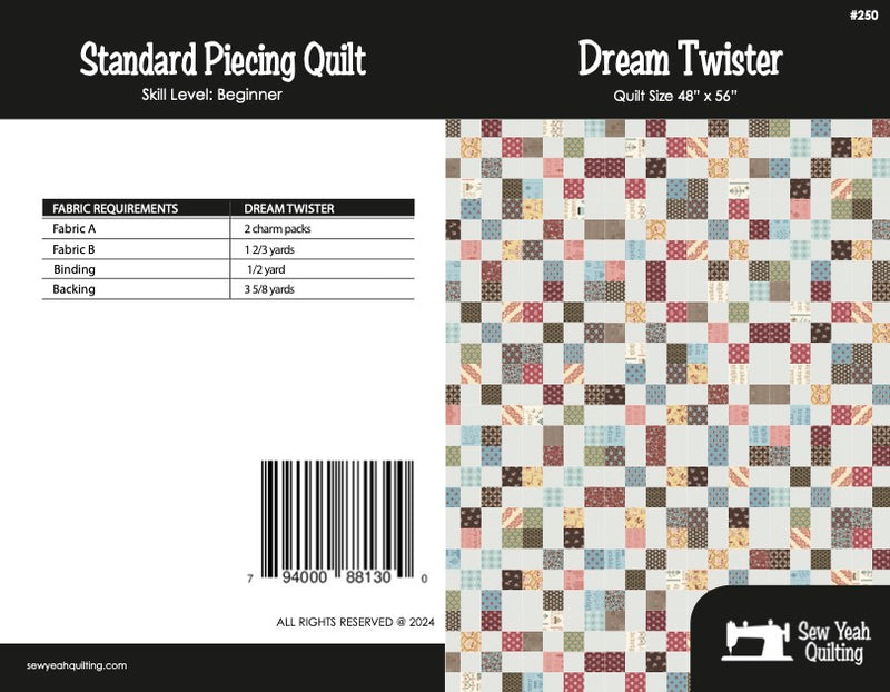 Dream Twister Quilt 48" x 56"