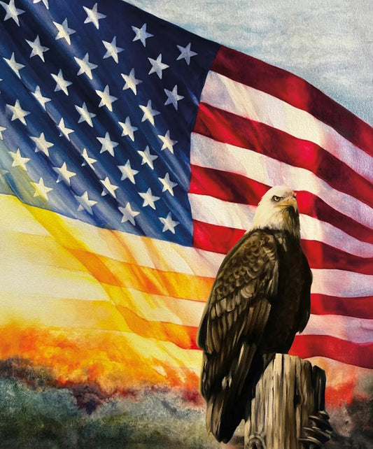 American Honor - Eagle 35 1/2" x 43 1/2" - Panel