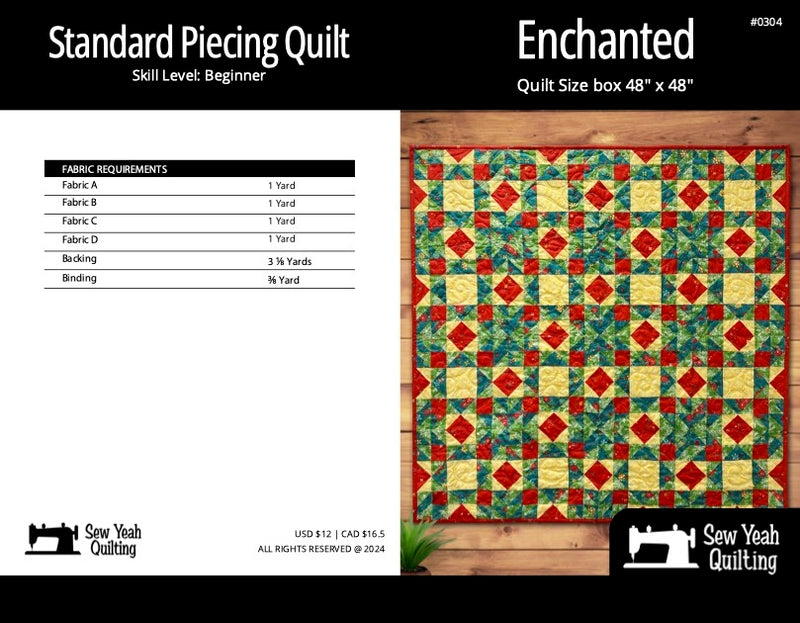 Enchanted Quilt 48" x 48"