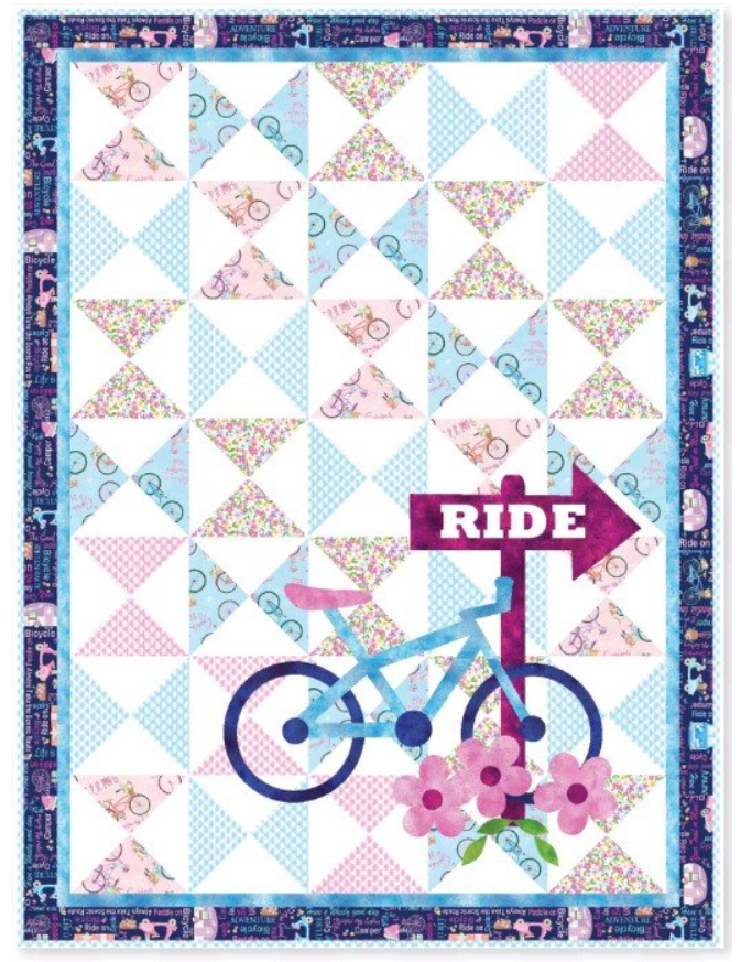 Ready to Ride 53"x71" Quilt Kit