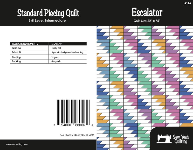 Escalator Quilt 62" x 75"