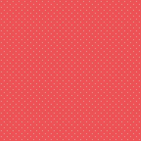 Flannel Dots Red  Yardage