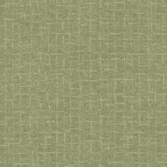 Woolies Flannel - Crosshatch - Light Green - Yardage