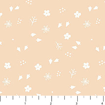 Silly Goose Flower Mini Peach Fabric