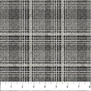 Haberdashery Flannel - Glen Check - Northcott - Black Gray - Yardage