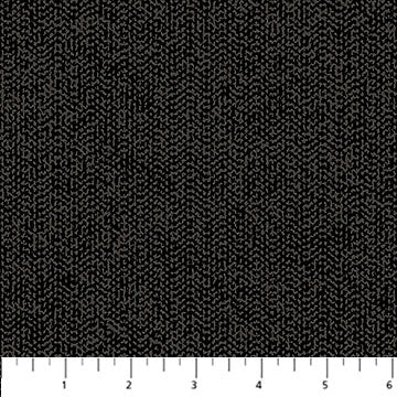 Haberdashery Flannel - Texture - Northcott - Black - Yardage