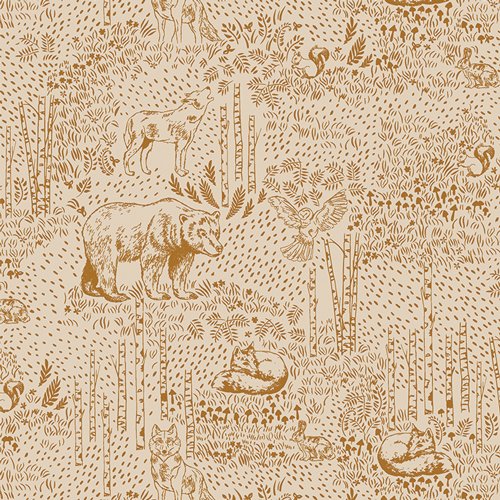AGF Awaken Forest Acorn Flannel Yardage