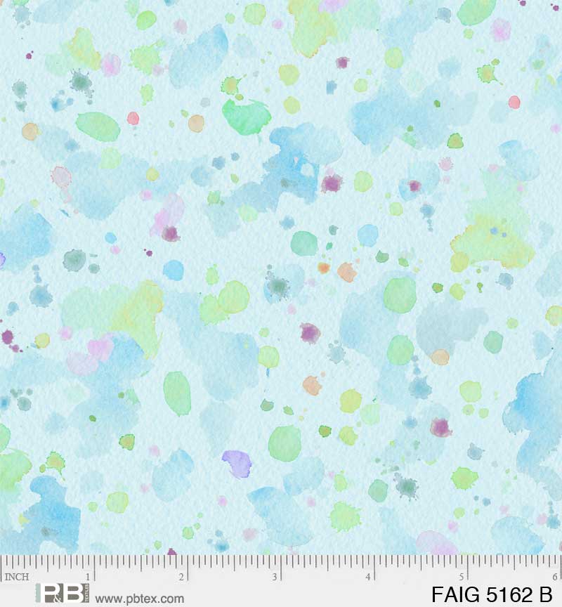 Fairy Garden Blue Speckle Yardage