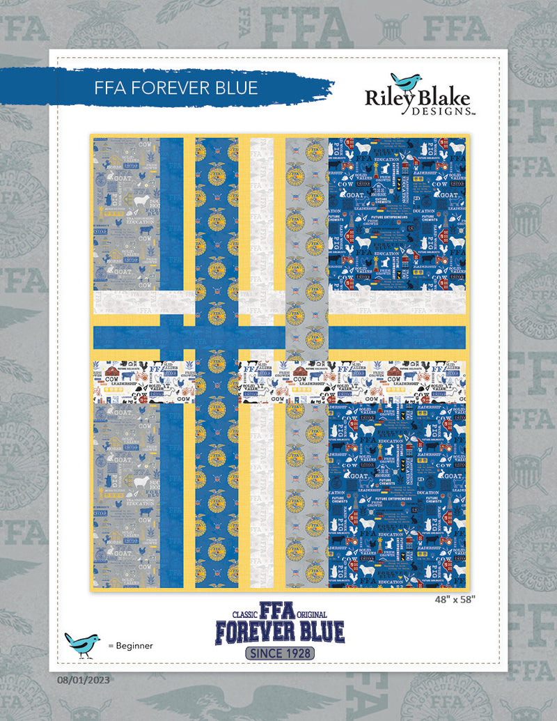 FFA Forever Blue 48"x 58" Quilt Kit