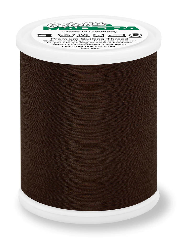 Madeira 1000m Cotton Dark Charcoal Thread