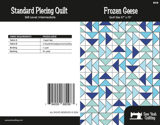 Frozen Geese Quilt 57" x 73"