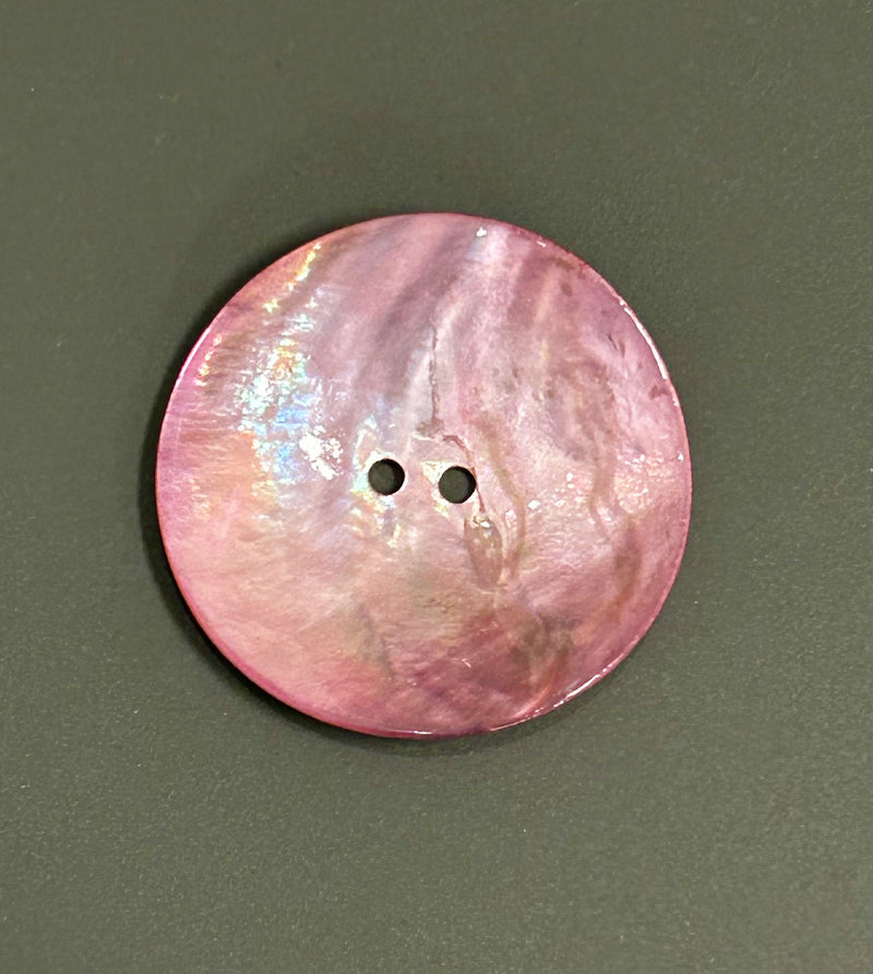 Italian Natural Shell 1.5" Pink Button 60L 38MM