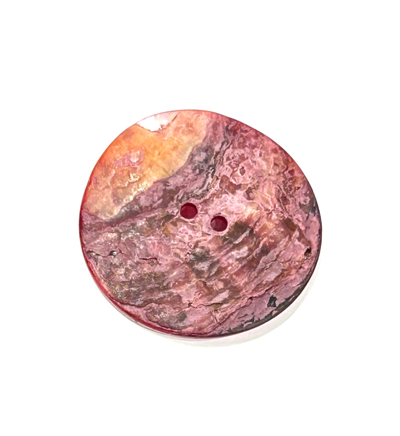 Italian Natural Shell 1.5" French Rose Button 60L 38MM