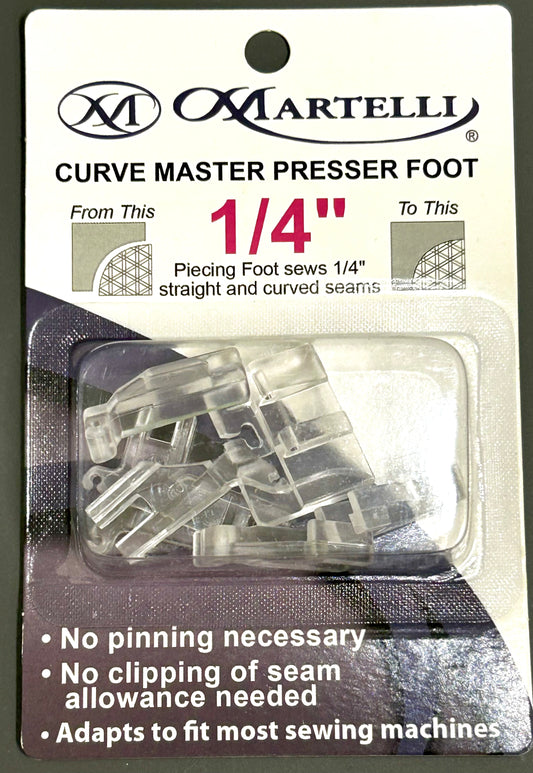 Martelli 1/4" Curve Master Presser Foot