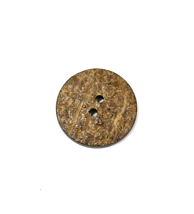 Italian Natural Wood 1.5" Coffee Button 60L 38MM