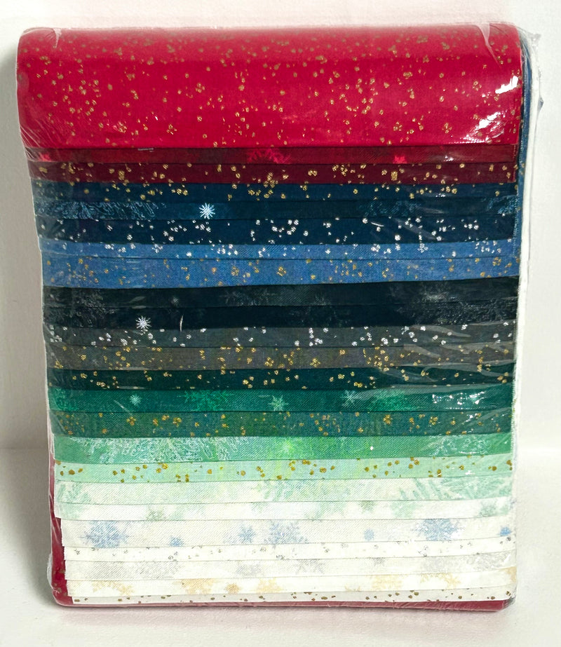 Snowfall Sparkle Vegas Strips  26pc - 6.5" Strips