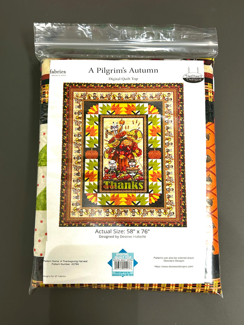 A Pilgrim's Autumn 58" x 76" Quilt Kit