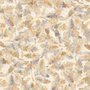 Golden Hour - Scattered Leaves - Cream - Yardage