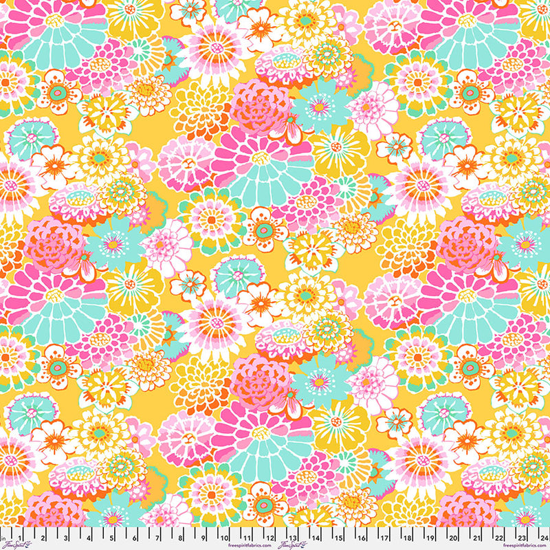 KFC August 2023 Asian Circles Yellow Fabric