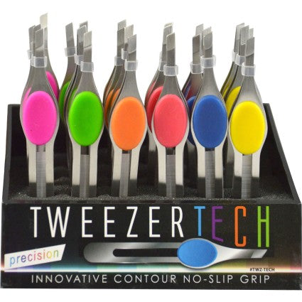 Tweezer Tech No Slip Soft Grip Tweezers 3.75"