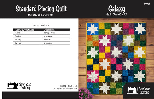 Galaxy Quilt 60" x 72"