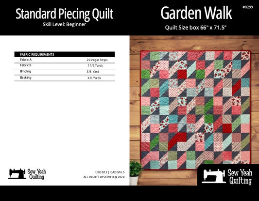 Garden Walk Quilt 66" x 71.5"