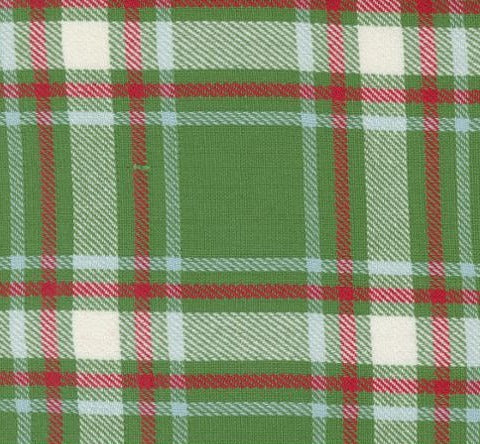 Christmas Green Plaid 16" Toweling Fabric