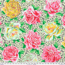 Kaffe Fassett Collective February 2026 - Rose Bloom - Grey - Yardage